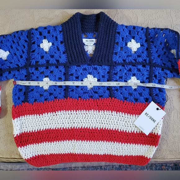 Re/Done Americana Crochet Top - Picture 2 of 10